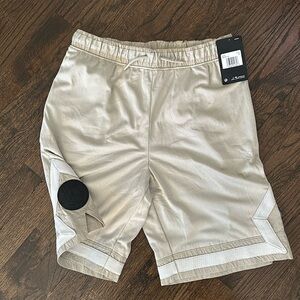 Paris Saint Germain -Jordan Mesh Diamond Shorts - Beige - Kids XL